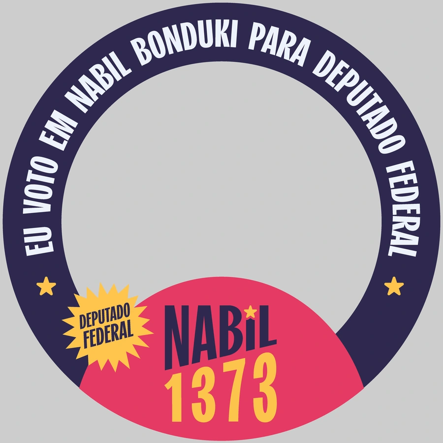 Segundo modelo Eu voto em Nabil Bonduki