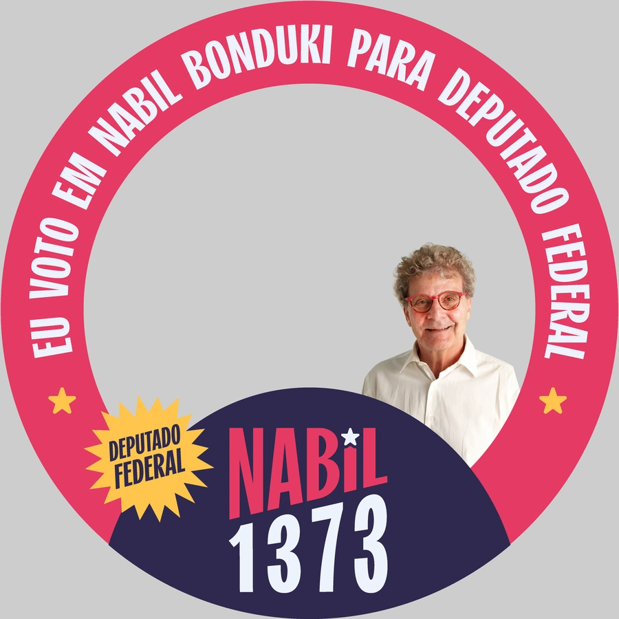 Modelo Eu voto em Nabil Bonduki para Deputado Federal